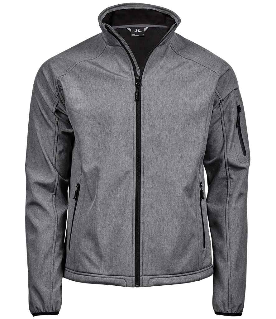 Tee Jays Lightweight Performance Soft Shell Jacket | Grey Melange - Lancashire Teamwear