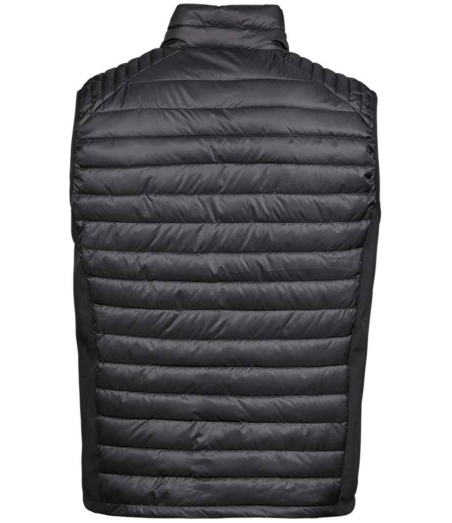 Tee Jays Crossover Padded Bodywarmer | Black/Black Gilet - Lancashire Teamwear