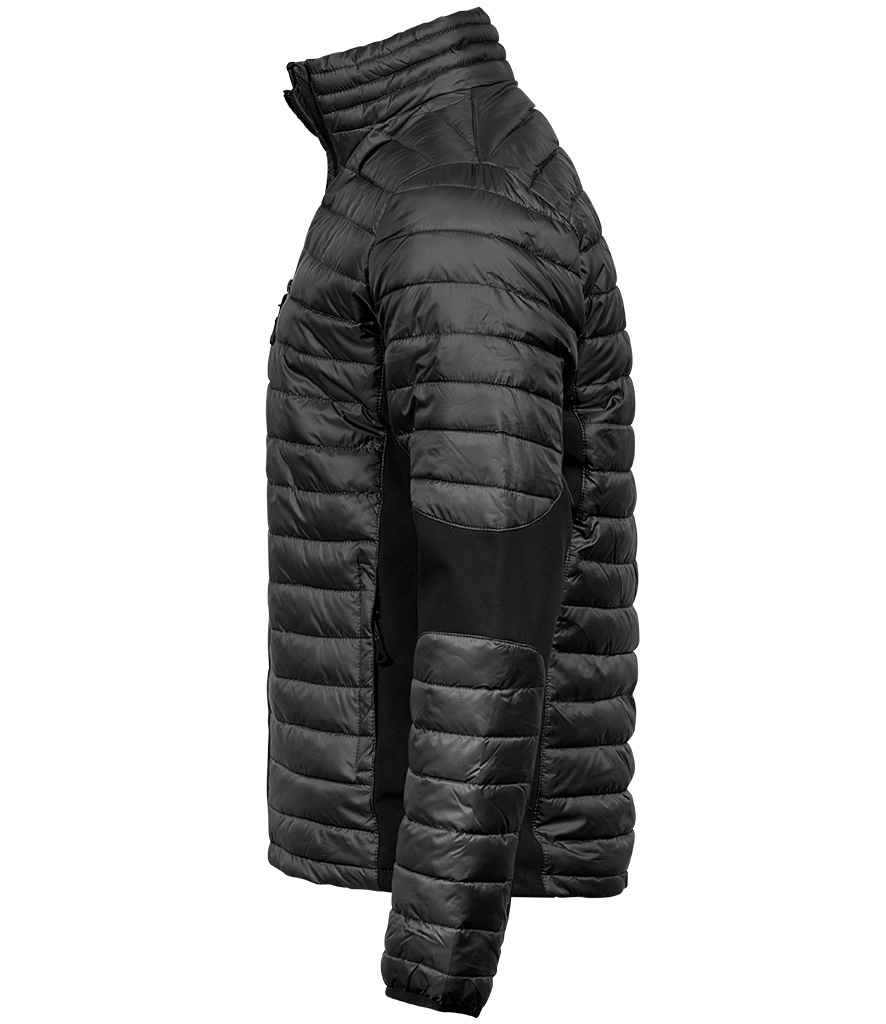Tee Jays Crossover Padded Jacket | Black/Black - Lancashire Teamwear