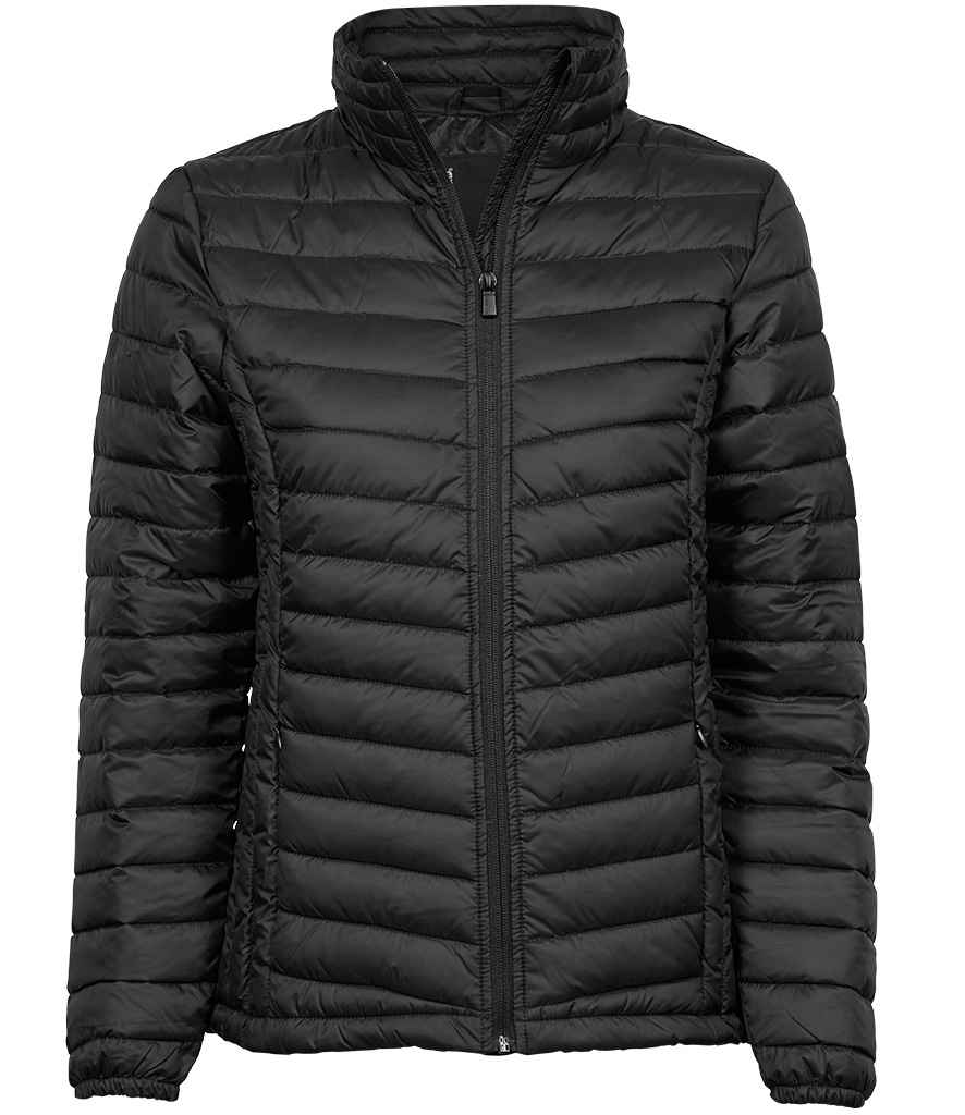 Tee Jays Ladies Zepelin Padded Jacket | Black - Lancashire Teamwear