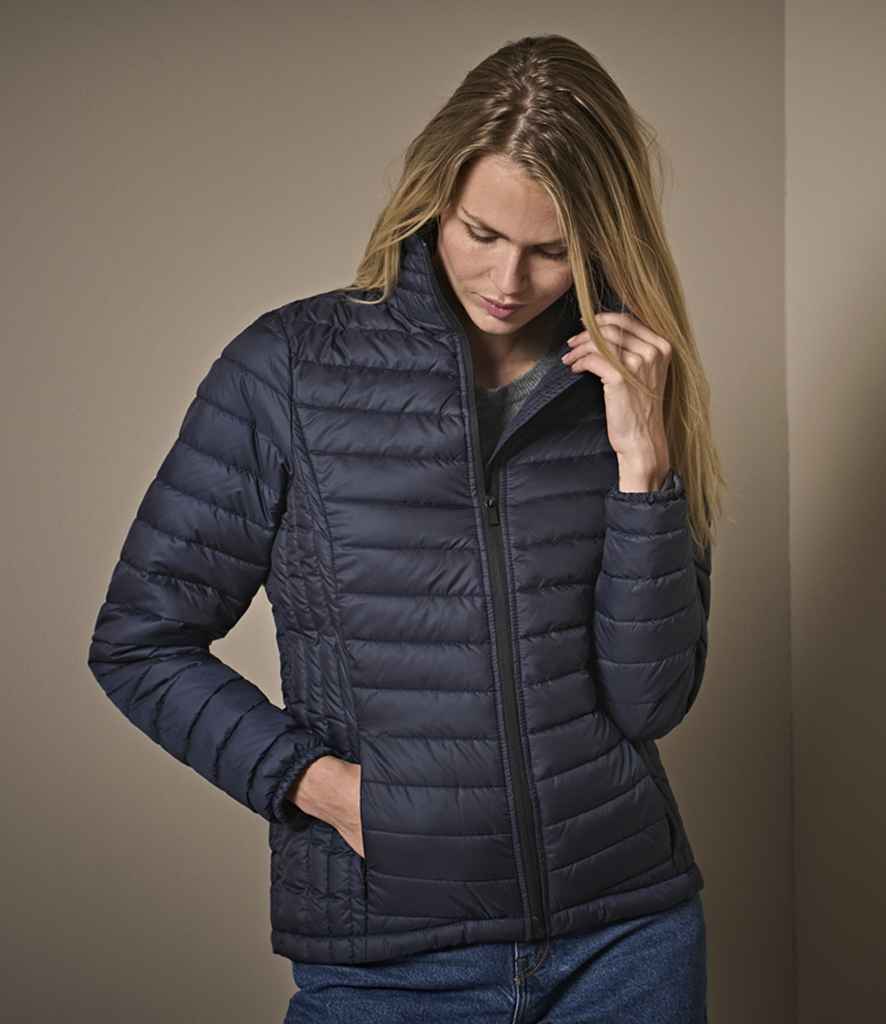 Tee Jays Ladies Zepelin Padded Jacket | Deep Navy - Lancashire Teamwear