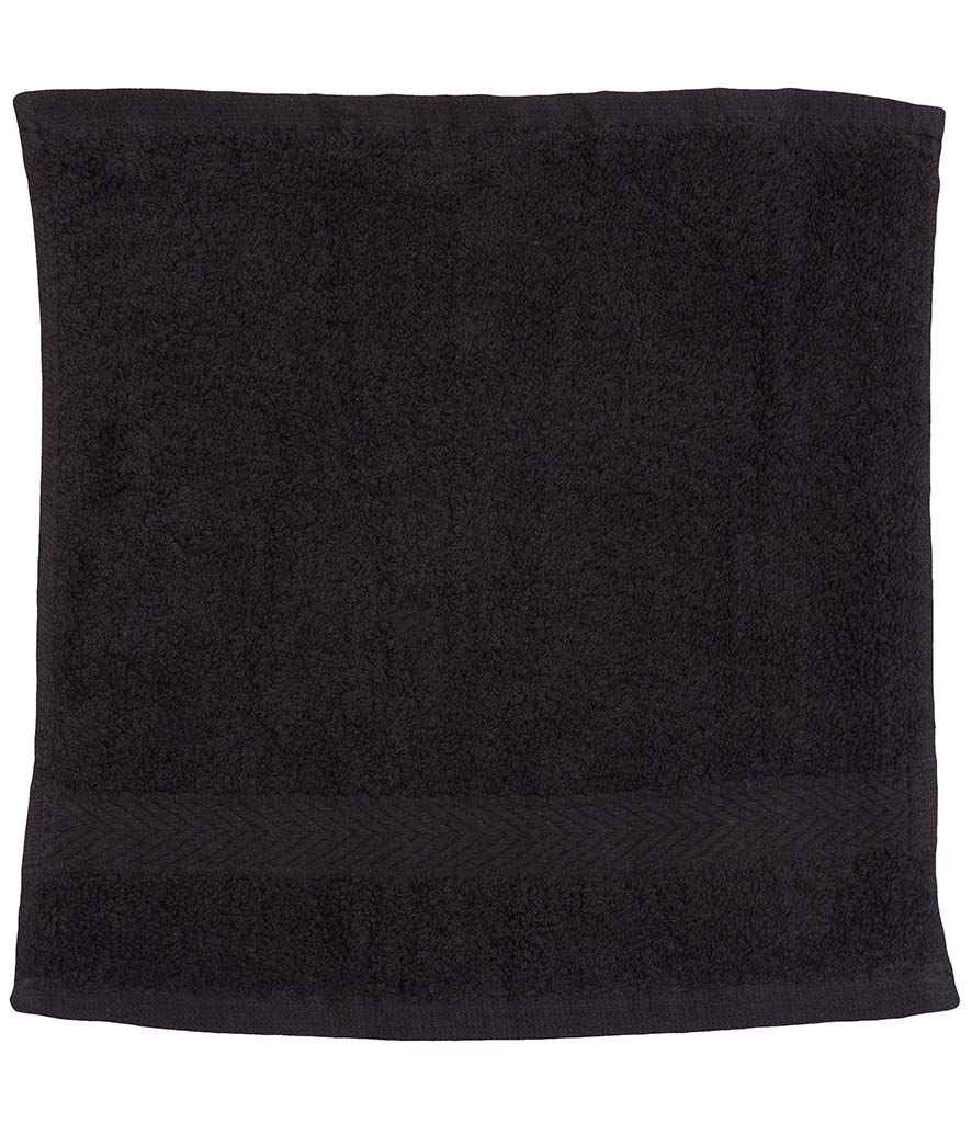 Towel City Luxury Face Cloth Black