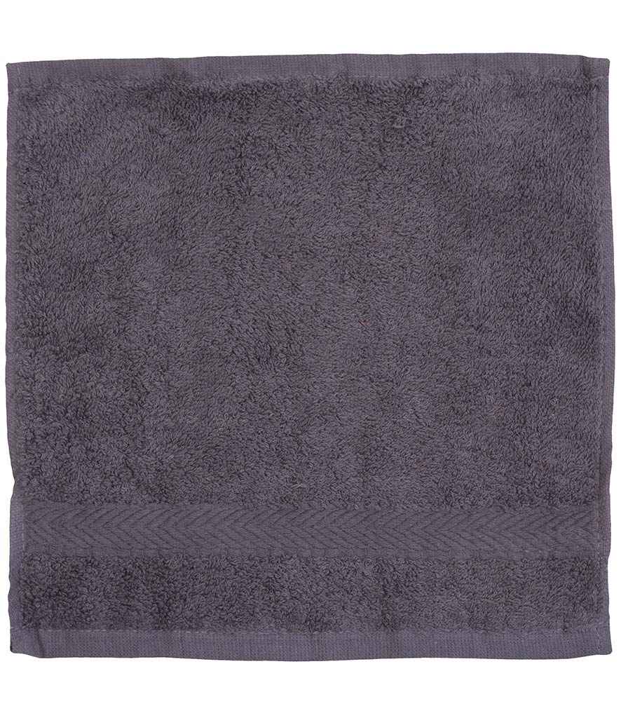 Towel City Luxury Face Cloth | Steel Grey - Lancashire Teamwear