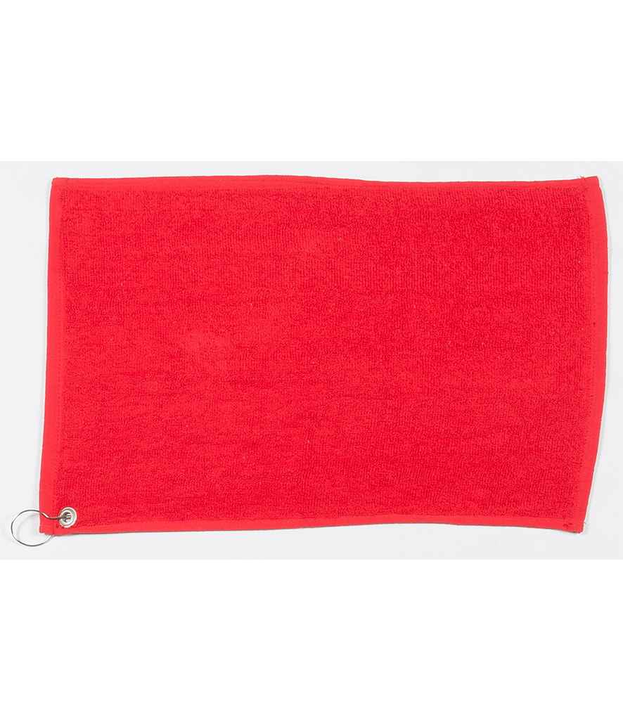 Towel City Luxury Golf Towel | Red - Lancashire Teamwear