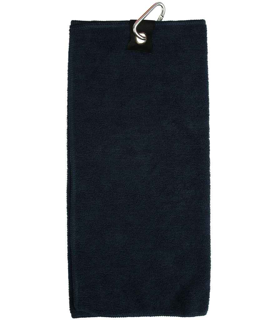 Towel City Microfibre Golf Towel | Navy - Lancashire Teamwear
