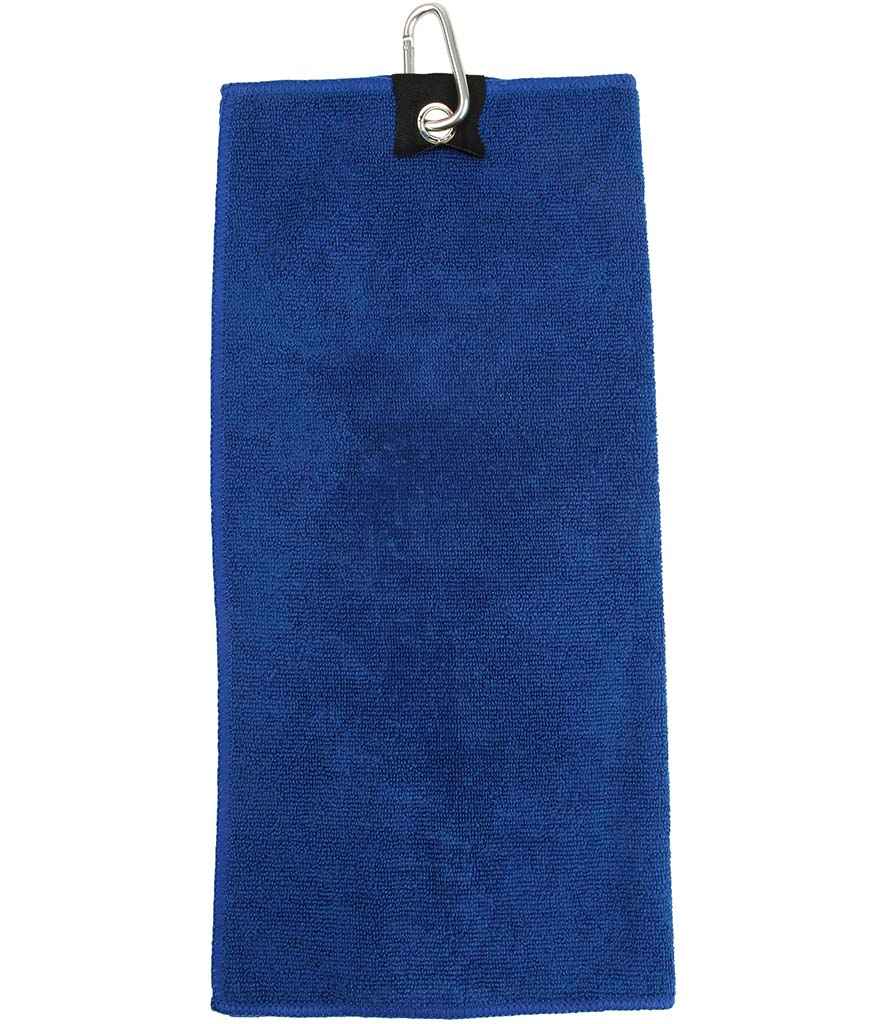 Towel City Microfibre Golf Towel | Royal Blue - Lancashire Teamwear