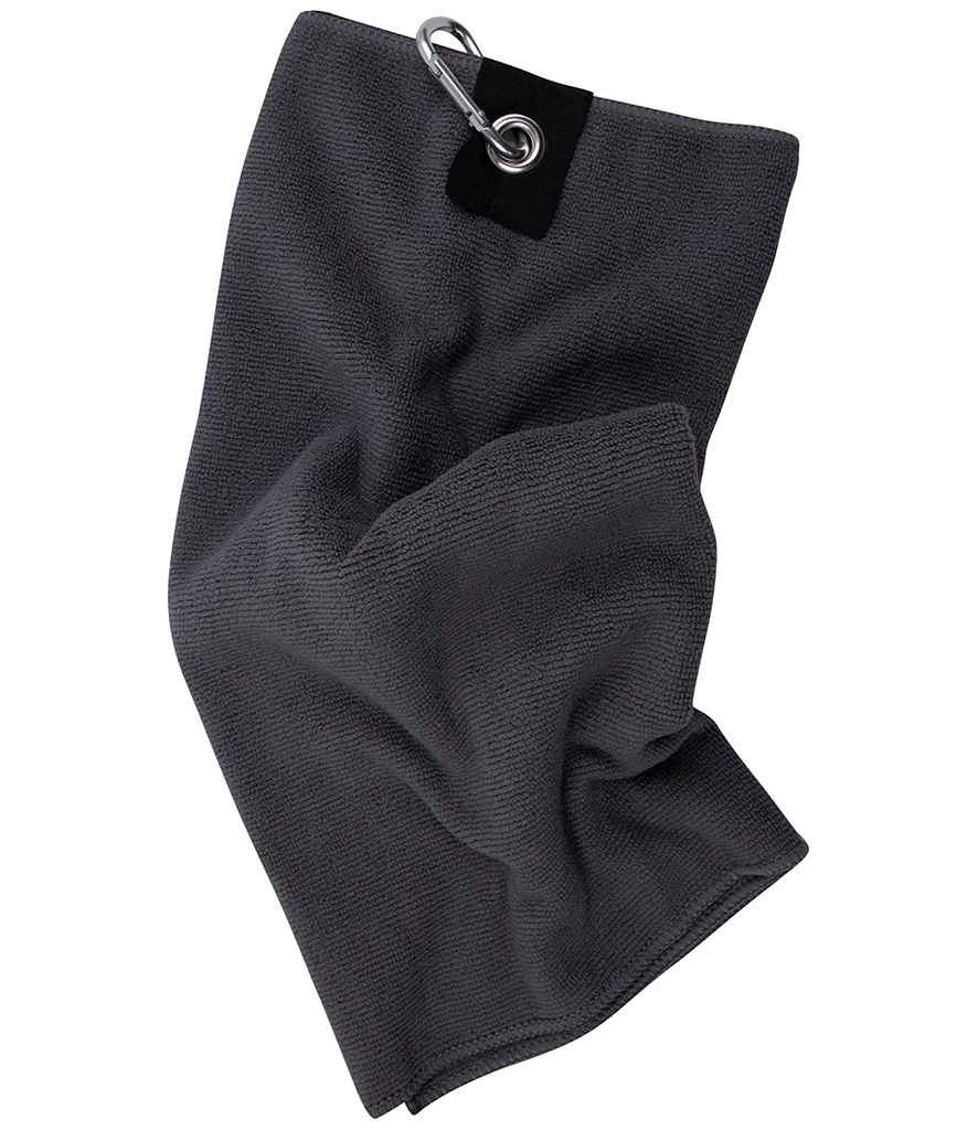 Towel City Microfibre Golf Towel | Steel Grey - Lancashire Teamwear