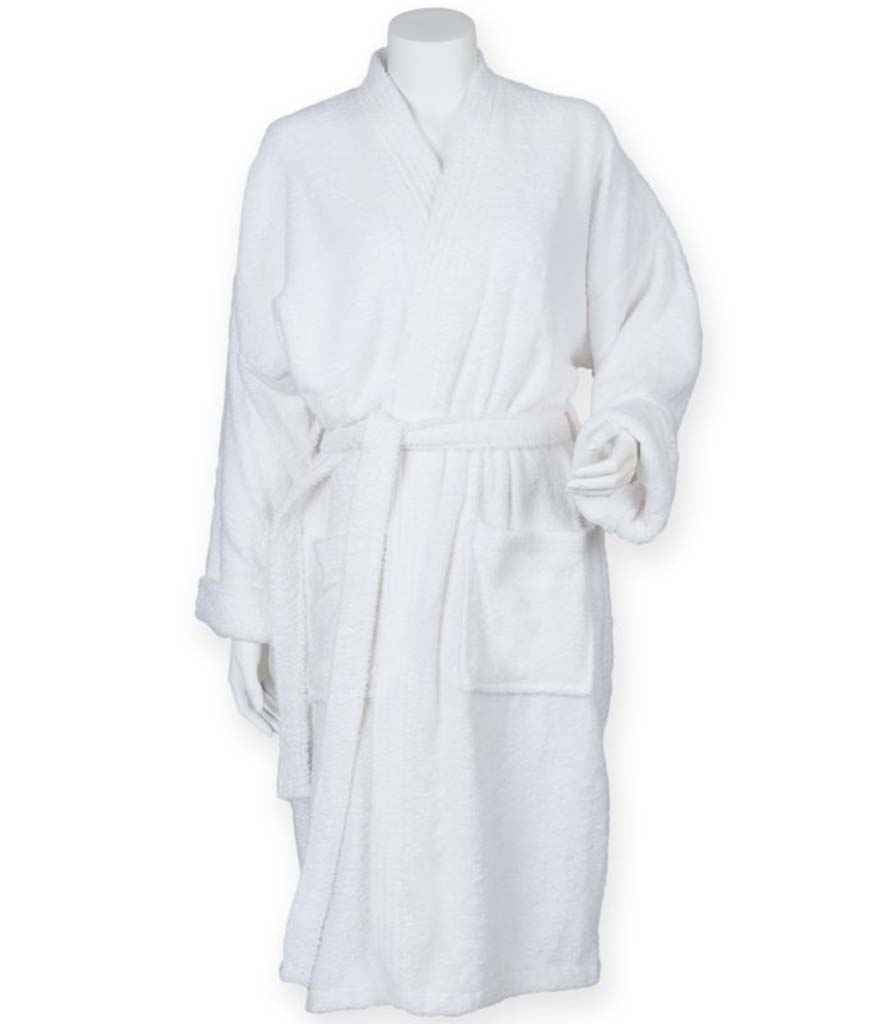 Towel City Kimono Towelling Robe | White - Lancashire Teamwear