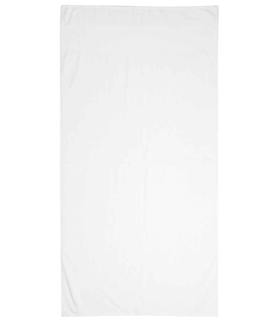 Towel City Printable Border Bath Towel | White - Lancashire Teamwear