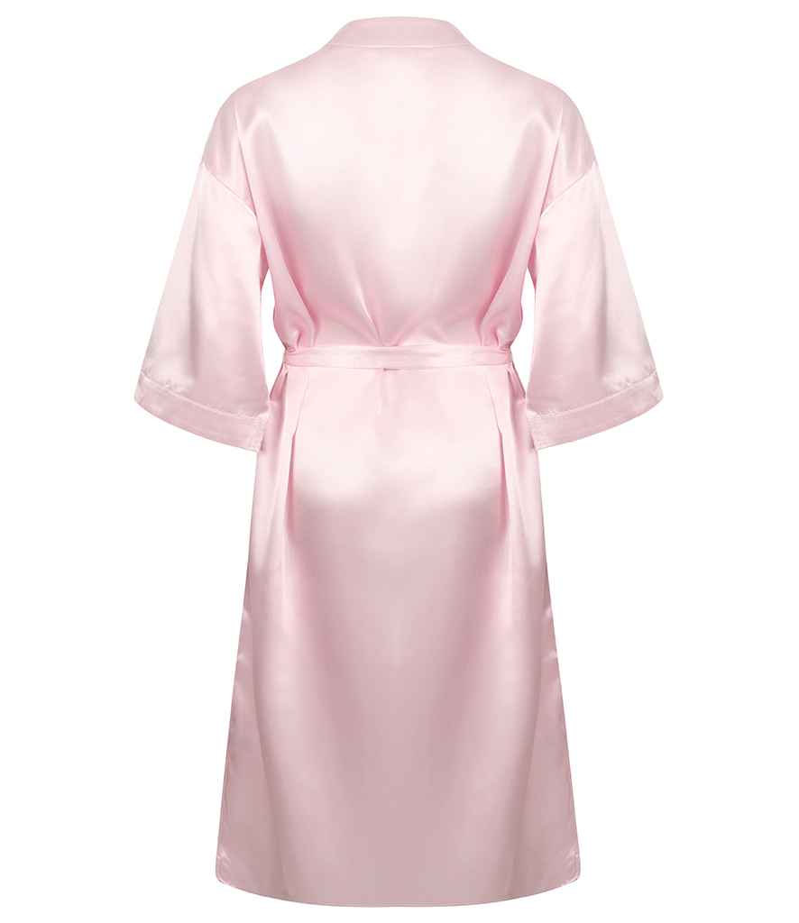 Towel City Ladies Satin Robe | Light Pink - Lancashire Teamwear