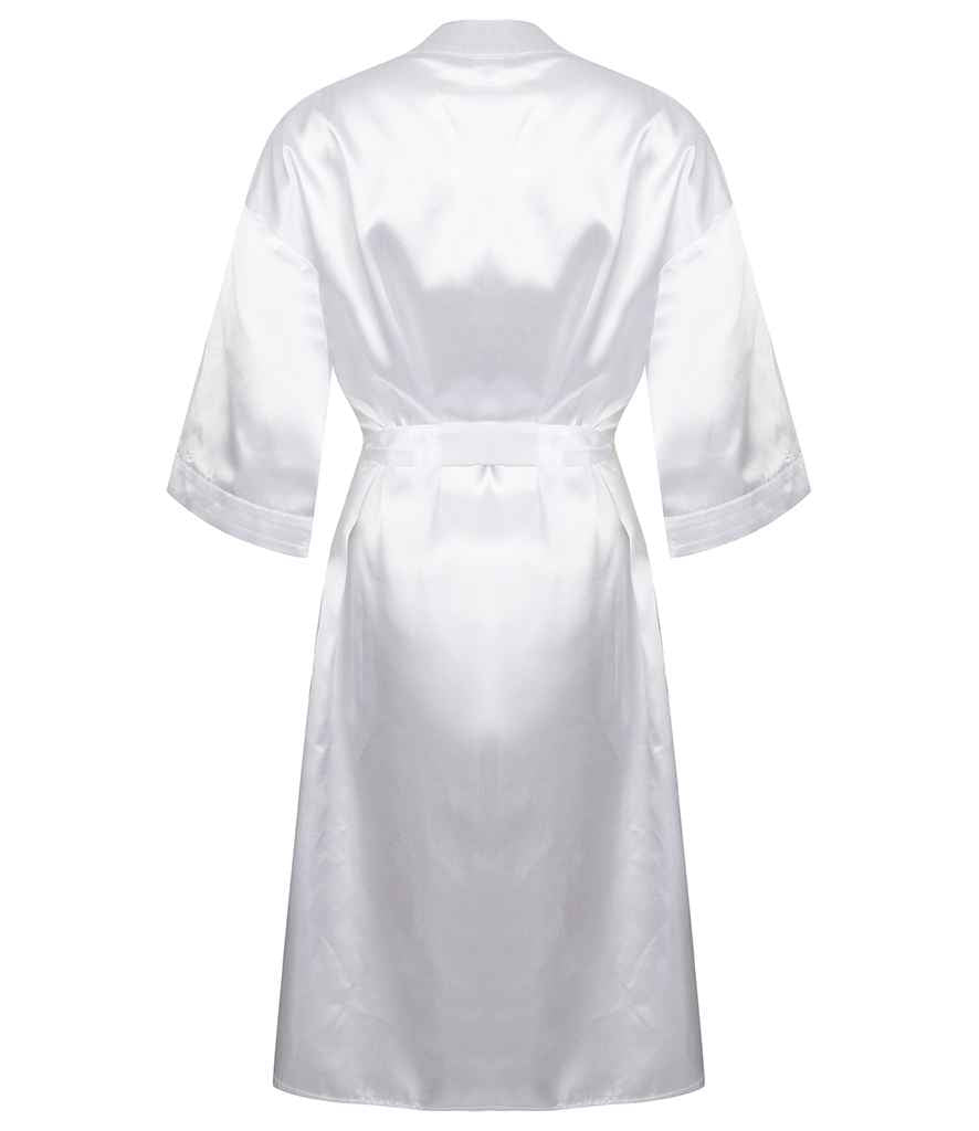 Towel City Ladies Satin Robe | White - Lancashire Teamwear