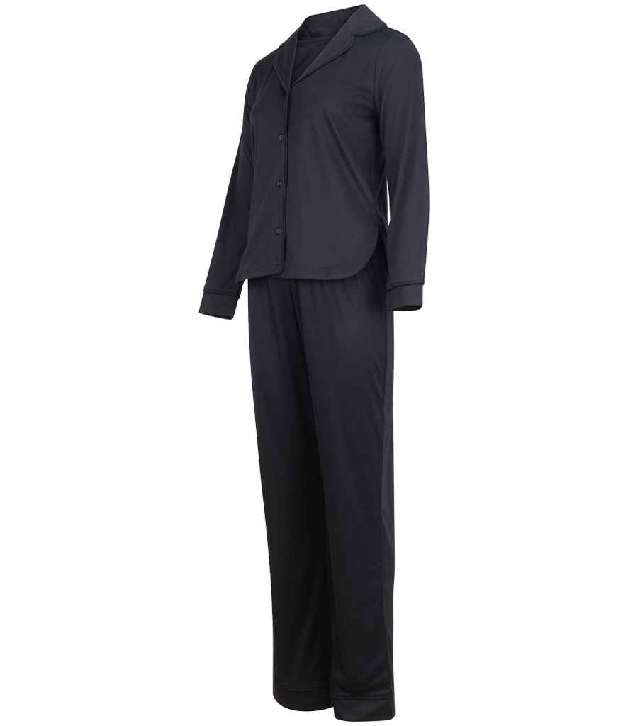Towel City Supersoft Pyjamas | Black - Lancashire Teamwear