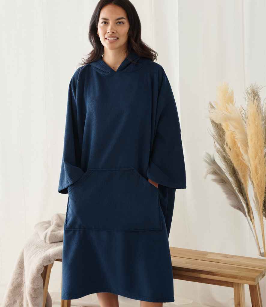 Towel City Adult Poncho | Navy Robe - Lancashire Teamwear
