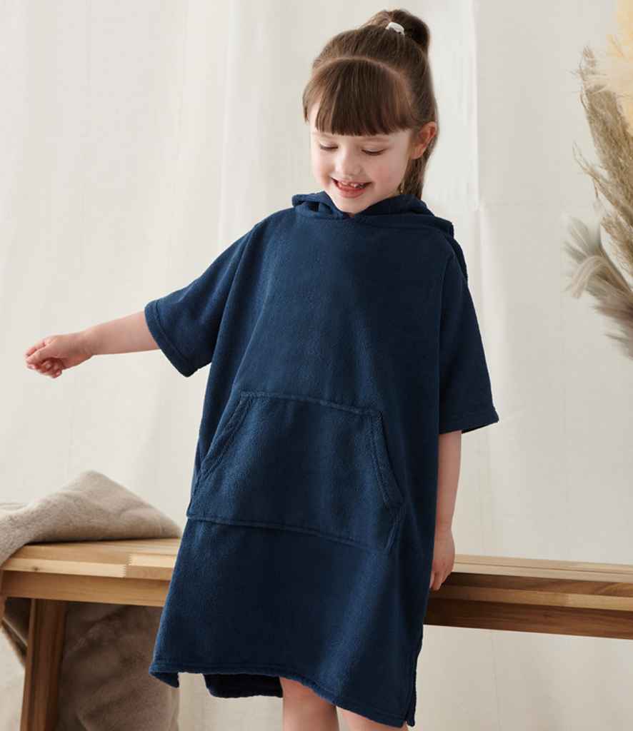 Towel City Kids Poncho | Navy Robe - Lancashire Teamwear