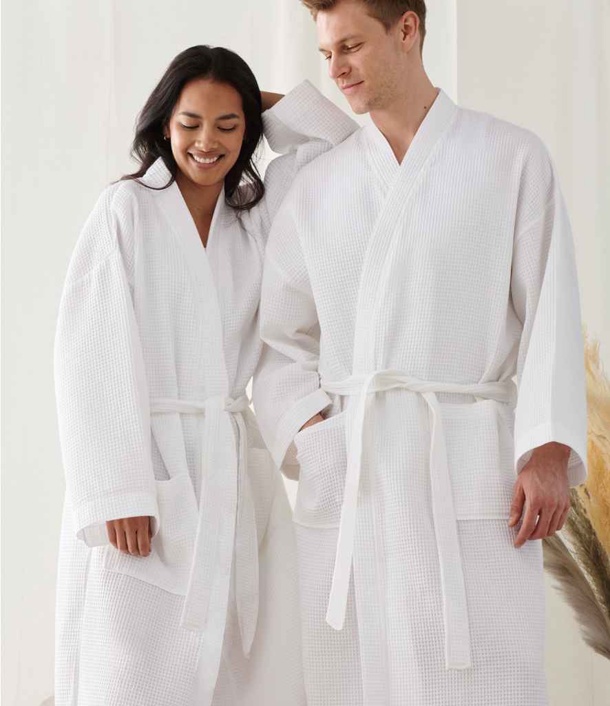 Towel City Waffle Robe | White - Lancashire Teamwear