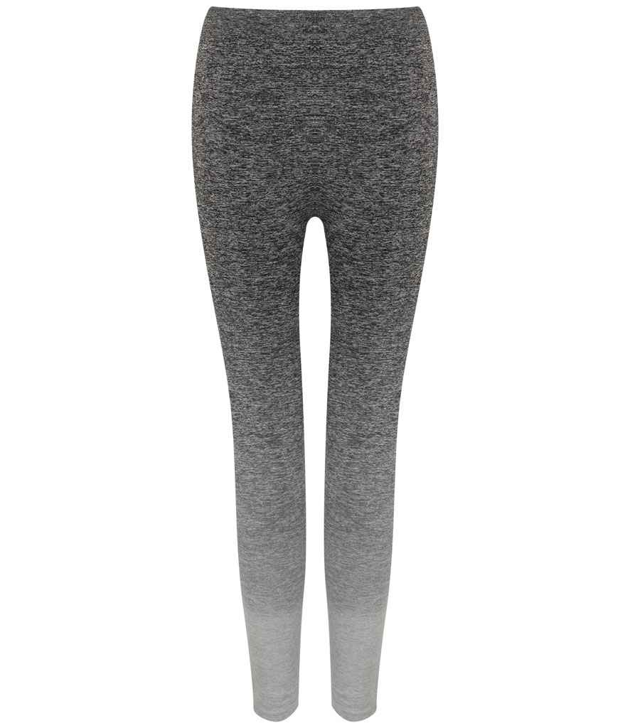 Tombo Ladies Seamless Fade Out Leggings | Dark Grey/Light Grey Marl - Lancashire Teamwear