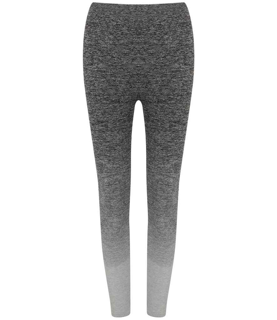 Tombo Ladies Seamless Fade Out Leggings | Dark Grey/Light Grey Marl - Lancashire Teamwear