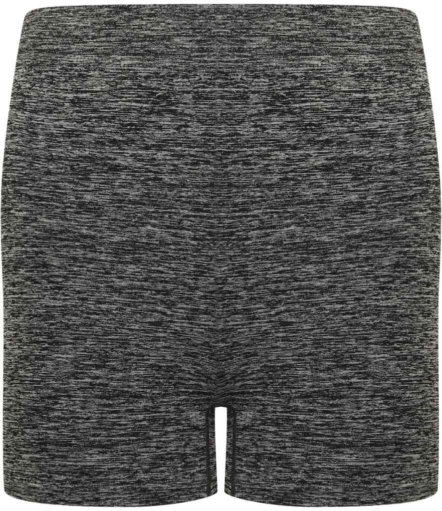 Tombo Ladies Seamless Shorts Dark Grey Marl