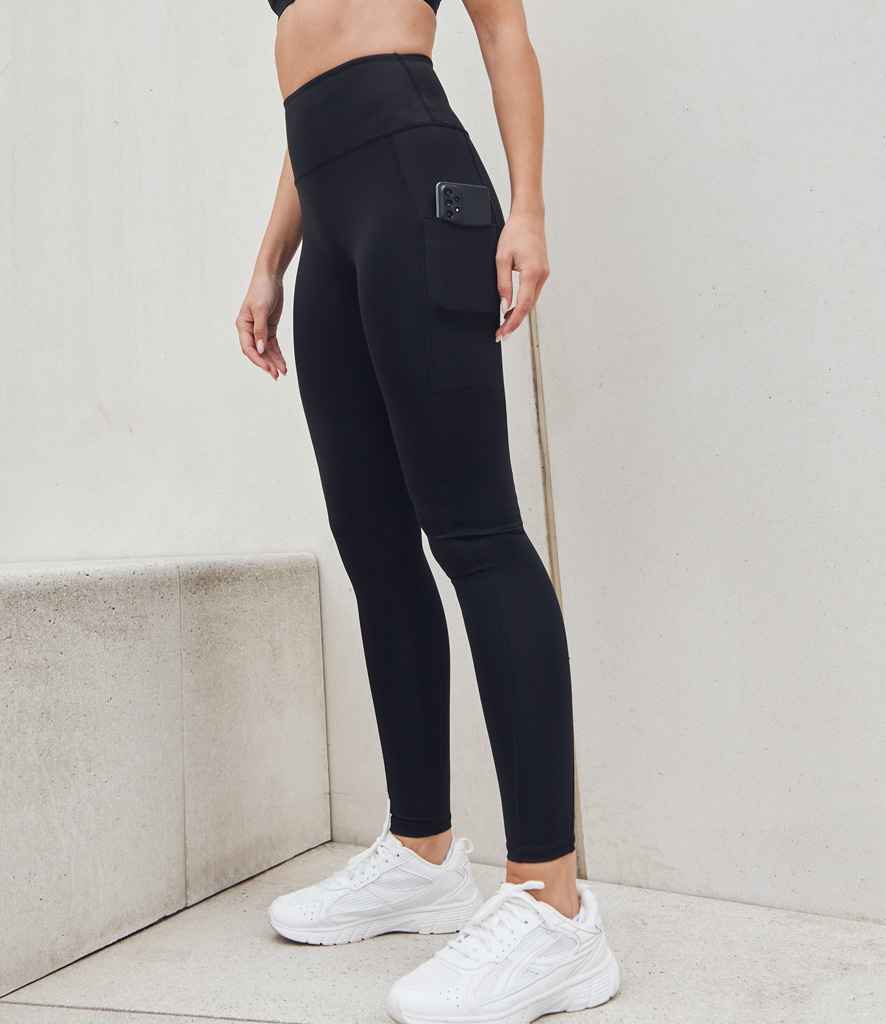 Tombo Ladies Core Pocket Leggings | Black - Lancashire Teamwear