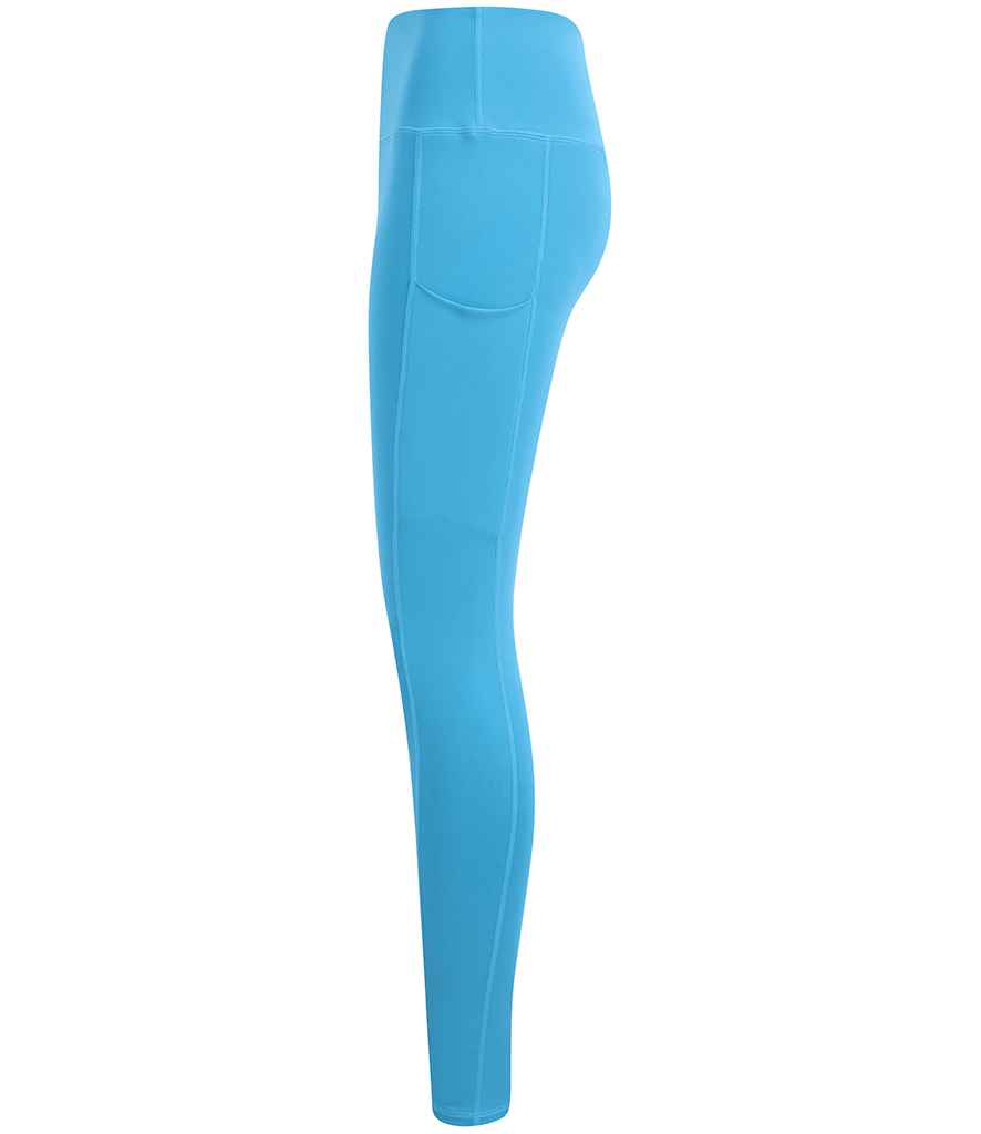 Tombo Ladies Core Pocket Leggings | Turquoise Blue - Lancashire Teamwear
