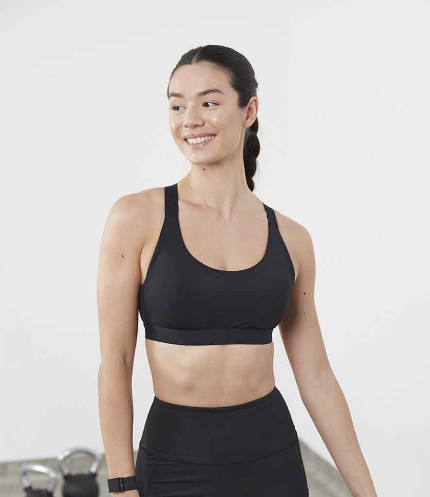 Tombo Medium Impact Core Bra | Black T-Shirt - Lancashire Teamwear