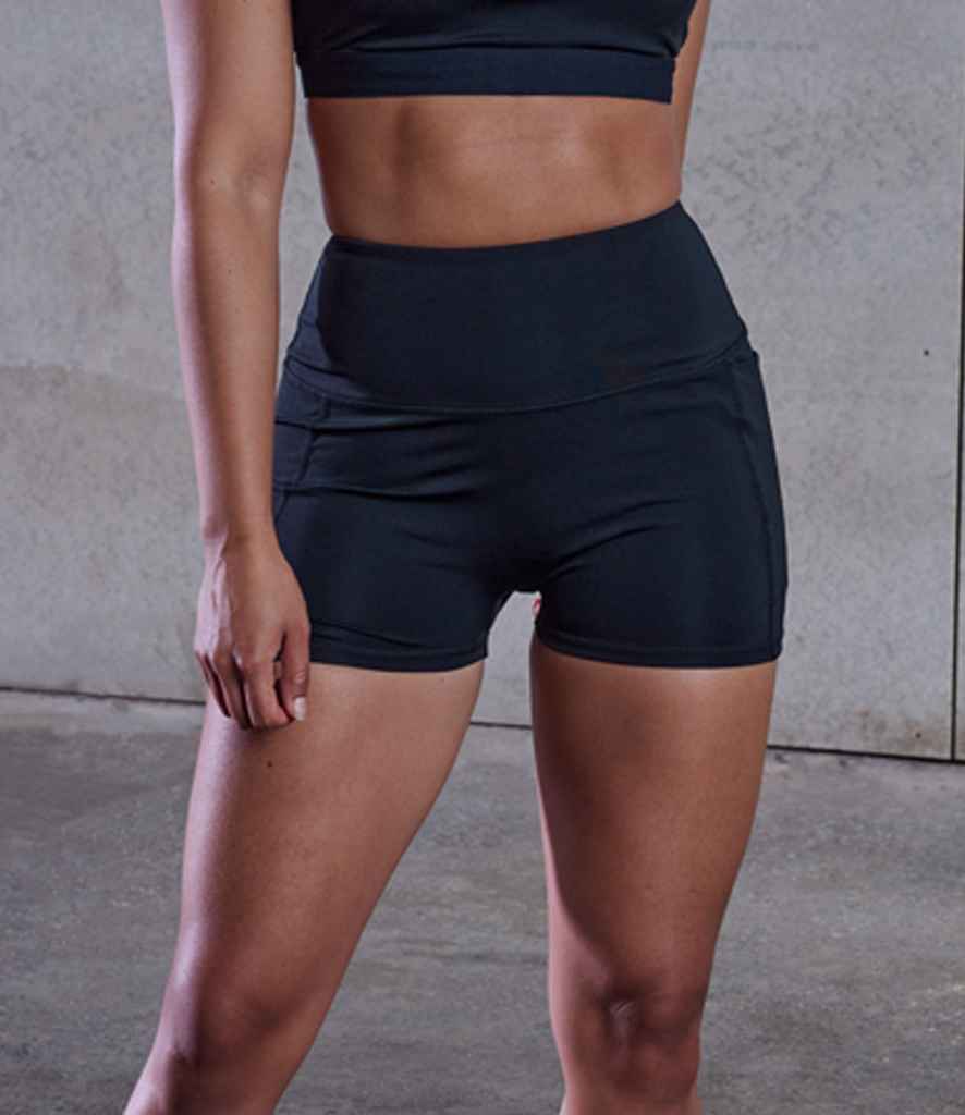 Tombo Ladies Pocket Shorts | Black - Lancashire Teamwear