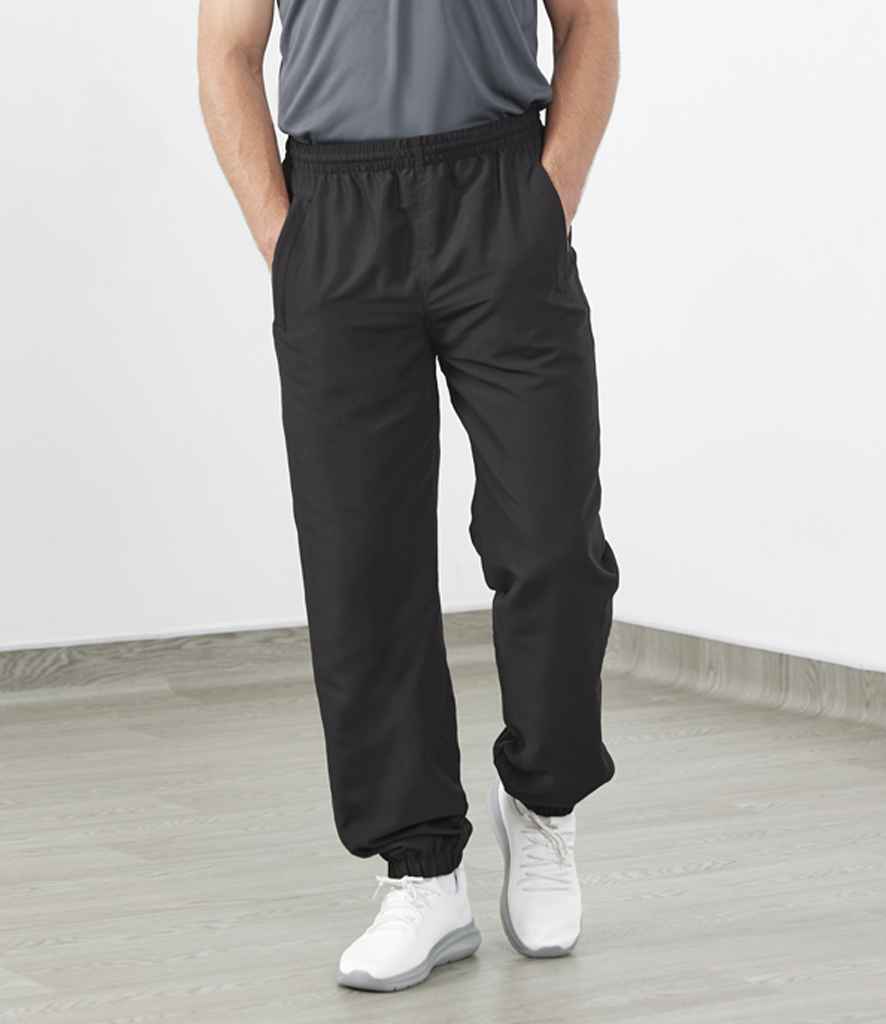 Tombo Cuffed Track Pants | Black Trousers - Lancashire Teamwear
