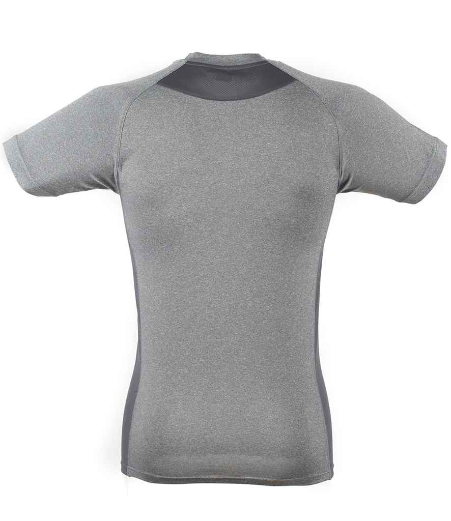 Tombo Slim Fit T-Shirt | Grey Marl/Grey - Lancashire Teamwear