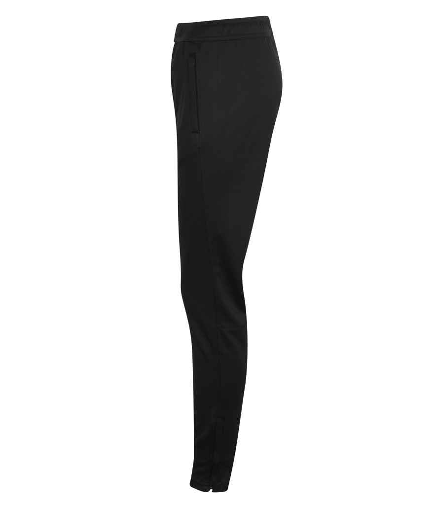 Tombo Ladies Slim Leg Training Pants | Black Trousers - Lancashire Teamwear
