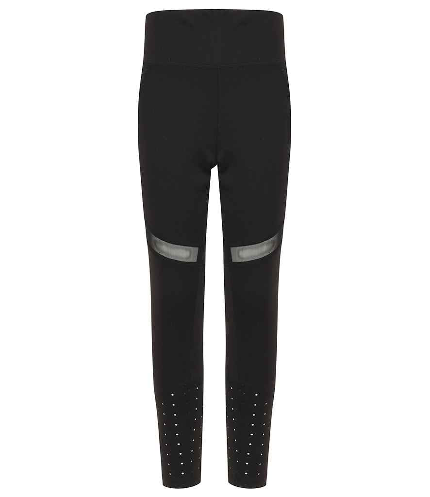 Tombo Kids Panelled Leggings | Black - Lancashire Teamwear