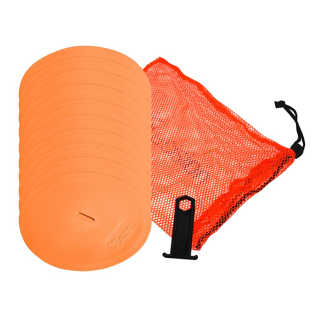 Precision Round Marker Discs (Set of 10) - Lancashire Teamwear