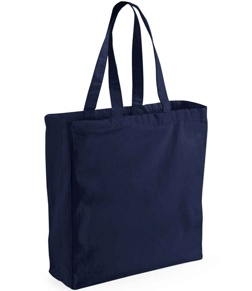 Westford Mill Canvas Classic Shopper | French Navy Bag - Lancashire Teamwear