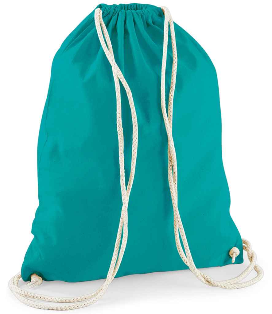 Westford Mill Cotton Gymsac | Emerald Bag - Lancashire Teamwear