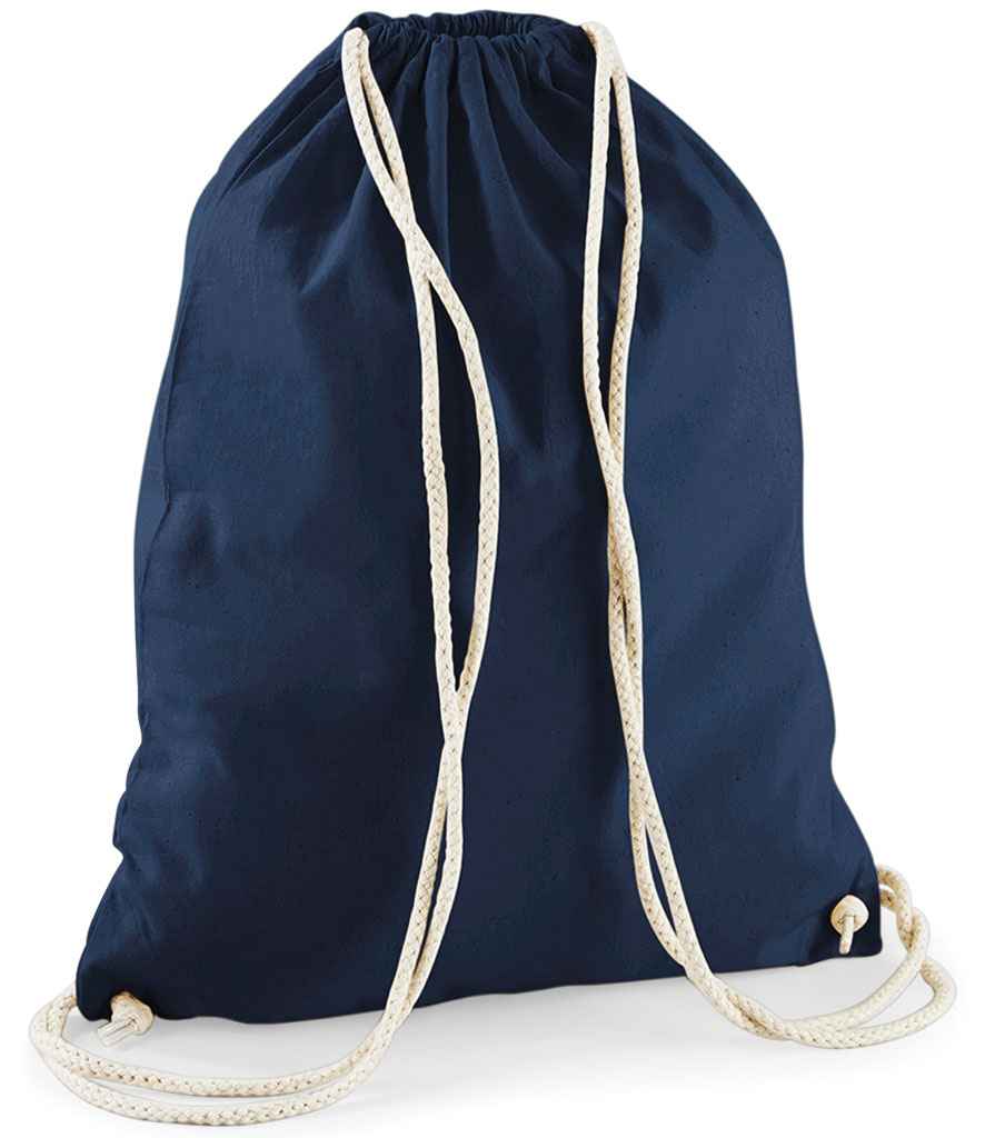 Westford Mill Cotton Gymsac | French Navy Bag - Lancashire Teamwear