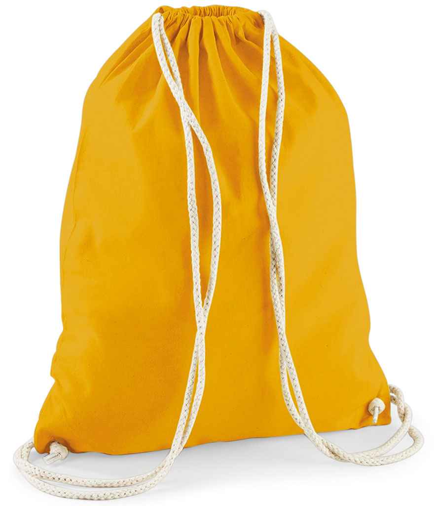 Westford Mill Cotton Gymsac | Mustard Bag - Lancashire Teamwear