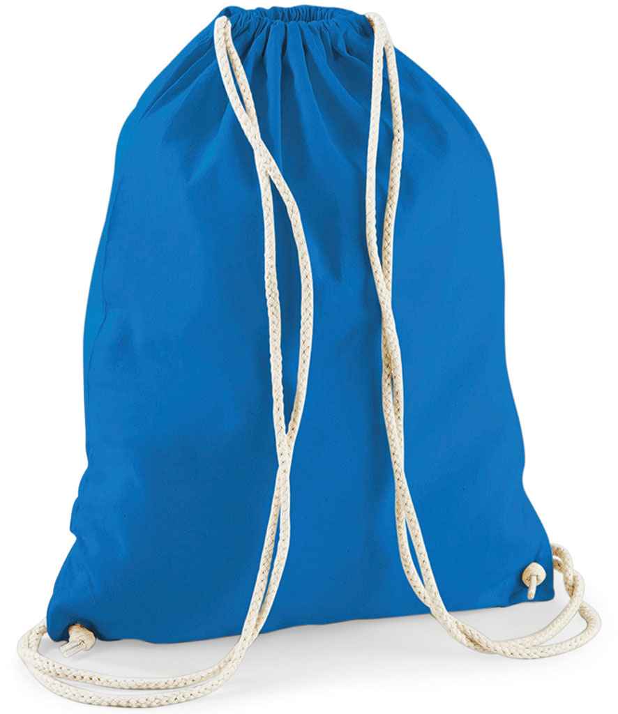 Westford Mill Cotton Gymsac | Sapphire Blue Bag - Lancashire Teamwear