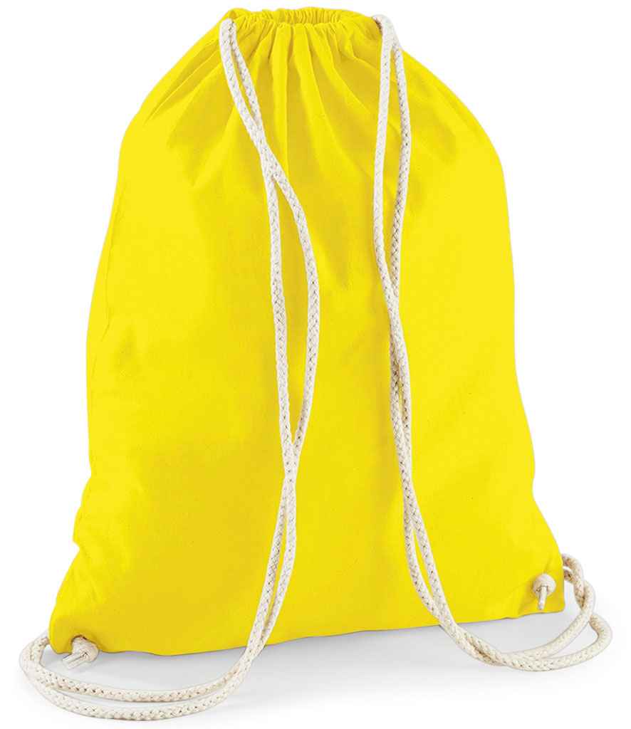 Westford Mill Cotton Gymsac | Yellow Bag - Lancashire Teamwear