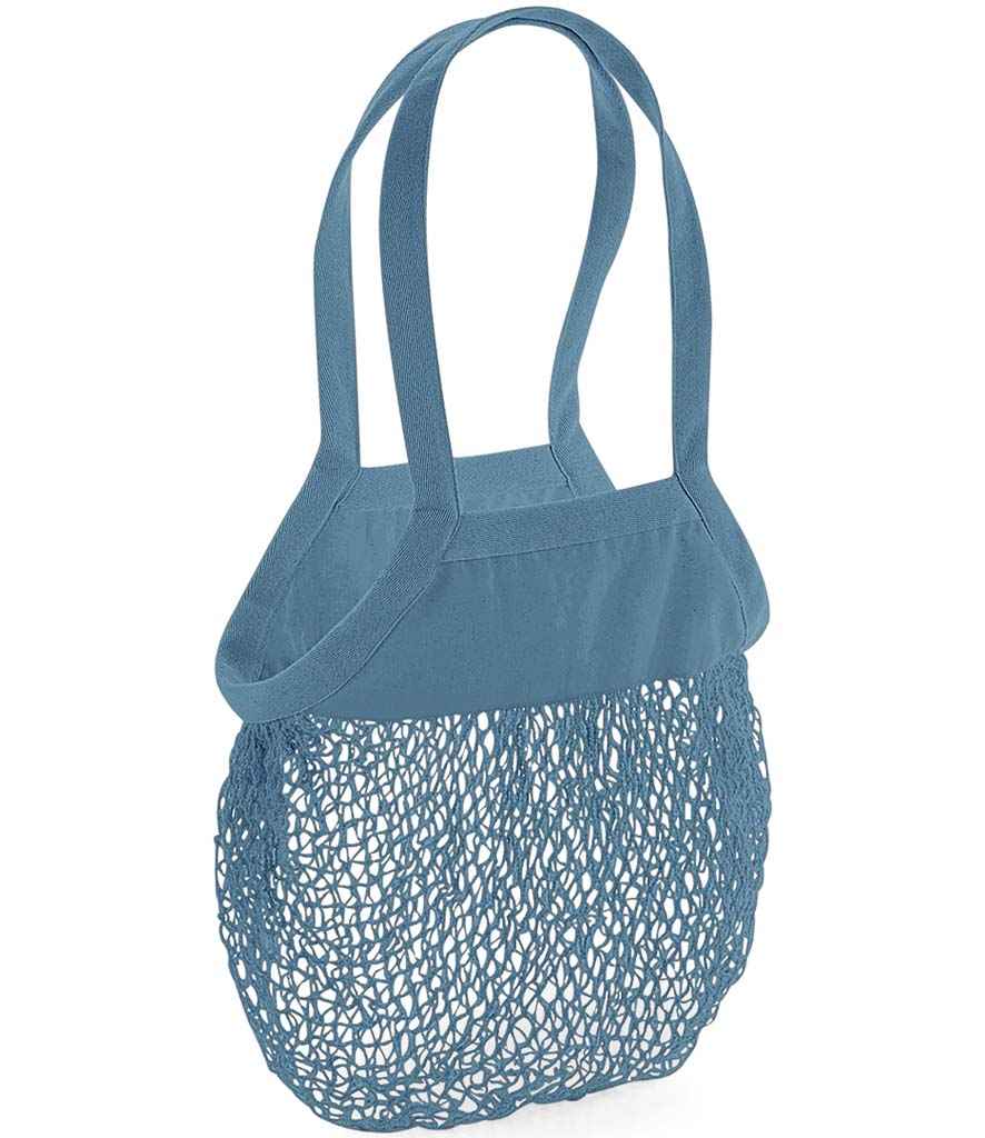 Westford Mill Organic Cotton Mesh Grocery Bag | Airforce - Lancashire Teamwear