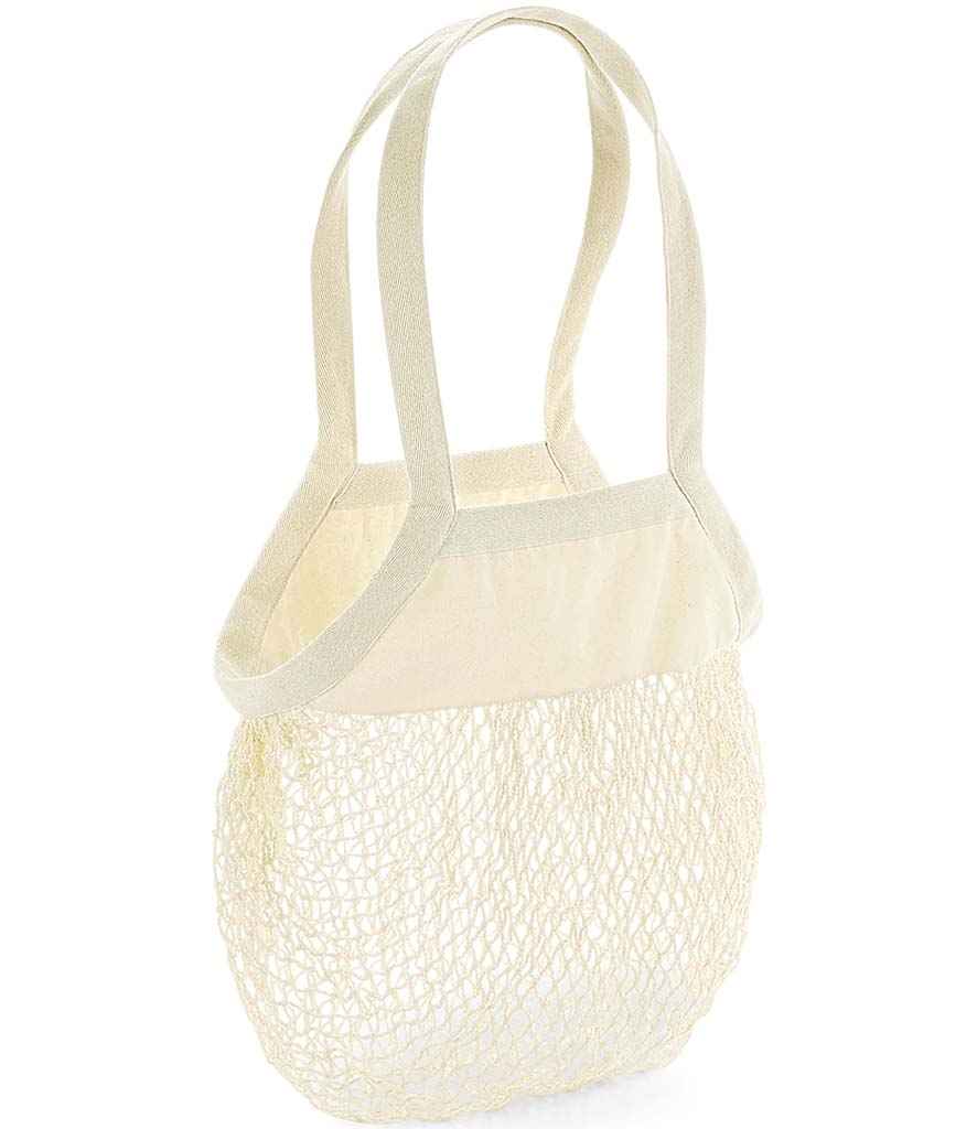 Westford Mill Organic Cotton Mesh Grocery Bag | Natural - Lancashire Teamwear