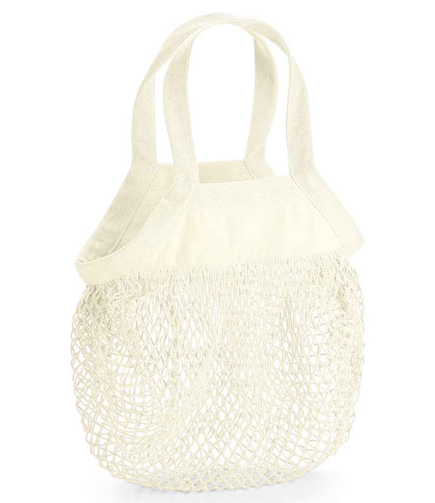 Westford Mill Organic Cotton Mini Mesh Grocery Bag | Natural - Lancashire Teamwear