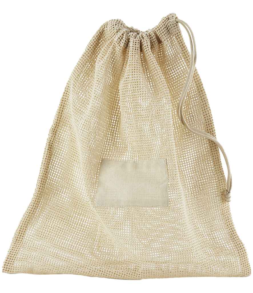 Westford Mill Organic Cotton Mesh Sacks | Natural Bag - Lancashire Teamwear