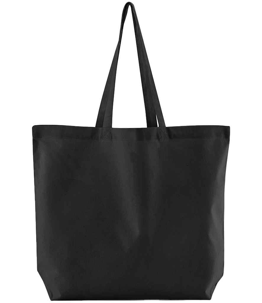 Westford Mill Organic Cotton In Conversion Maxi Bag for Life | Black - Lancashire Teamwear