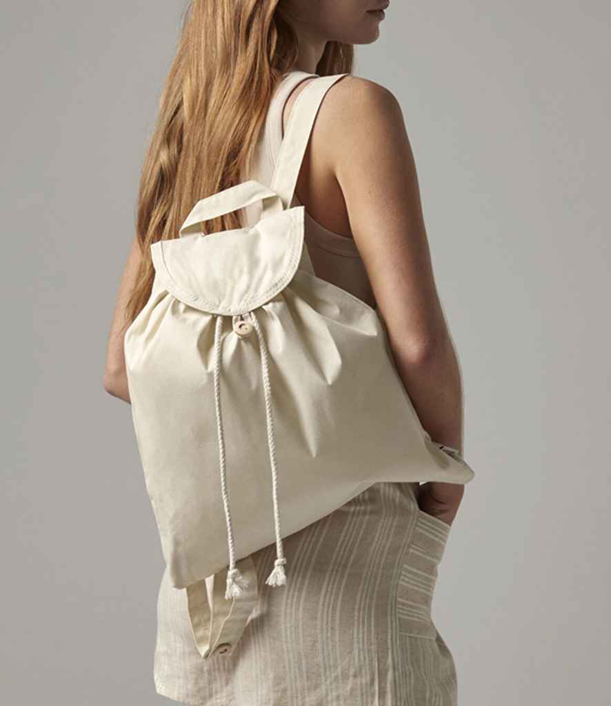 Westford Mill Organic Festival Backpack | Natural Bag - Lancashire Teamwear