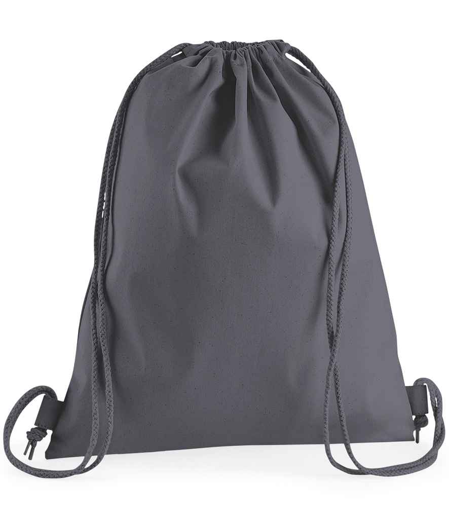 Westford Mill Premium Cotton Gymsac Graphite Grey