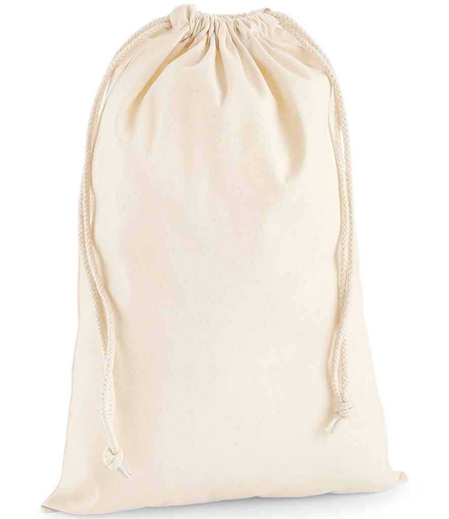 Westford Mill Premium Cotton Stuff Bag | Natural - Lancashire Teamwear