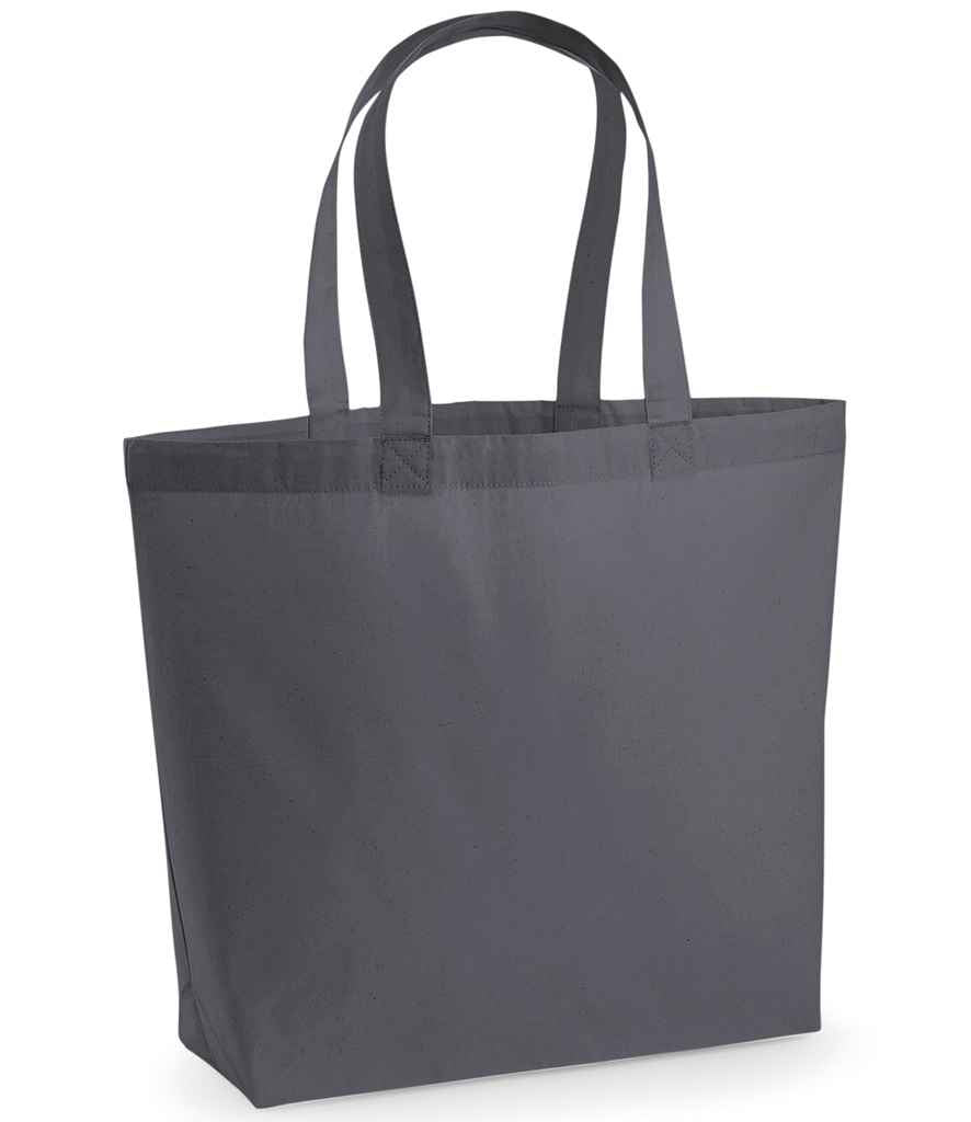 Westford Mill Premium Cotton Maxi Tote Bag Graphite Grey