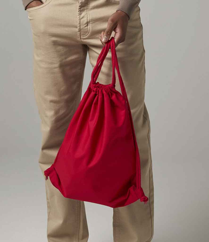 Westford Mill Organic Premium Cotton Gymsac | Classic Red Bag - Lancashire Teamwear