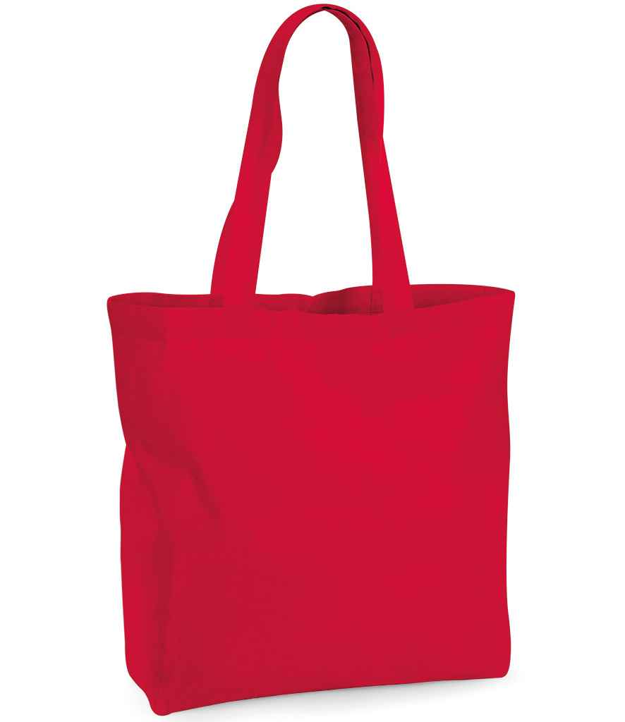 Westford Mill Organic Premium Cotton Maxi Tote Bag | Classic Red - Lancashire Teamwear