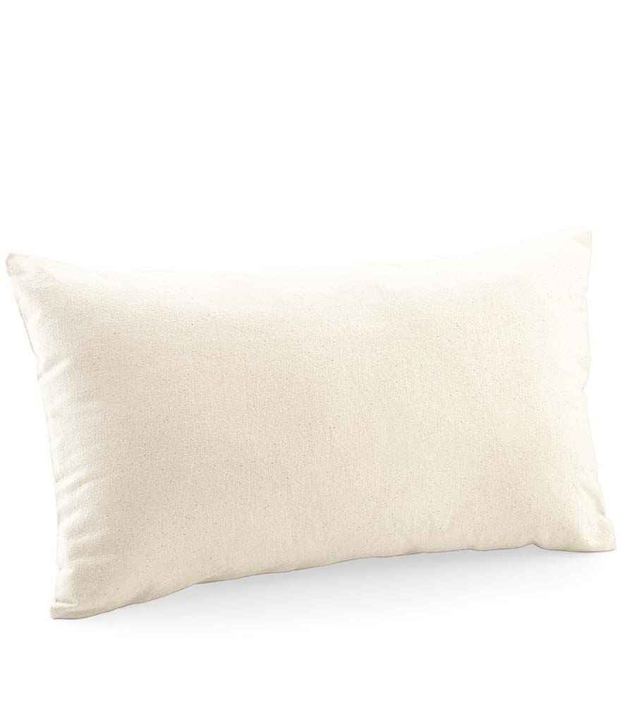Westford Mill Fairtrade Cotton Canvas Cushion Cover | Natural Accessory - Lancashire Teamwear