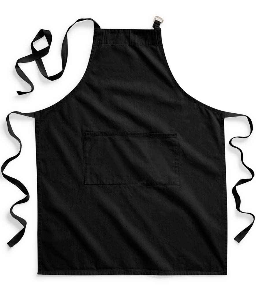 Westford Mill Fairtrade Adult Craft Apron | Black - Lancashire Teamwear